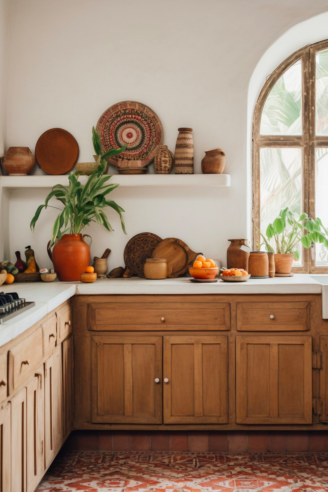 How to decorate a farmhouse kitchen wall?