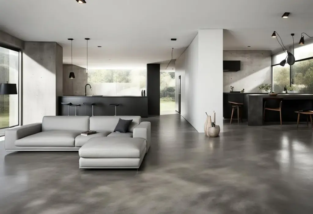 Concrete living room