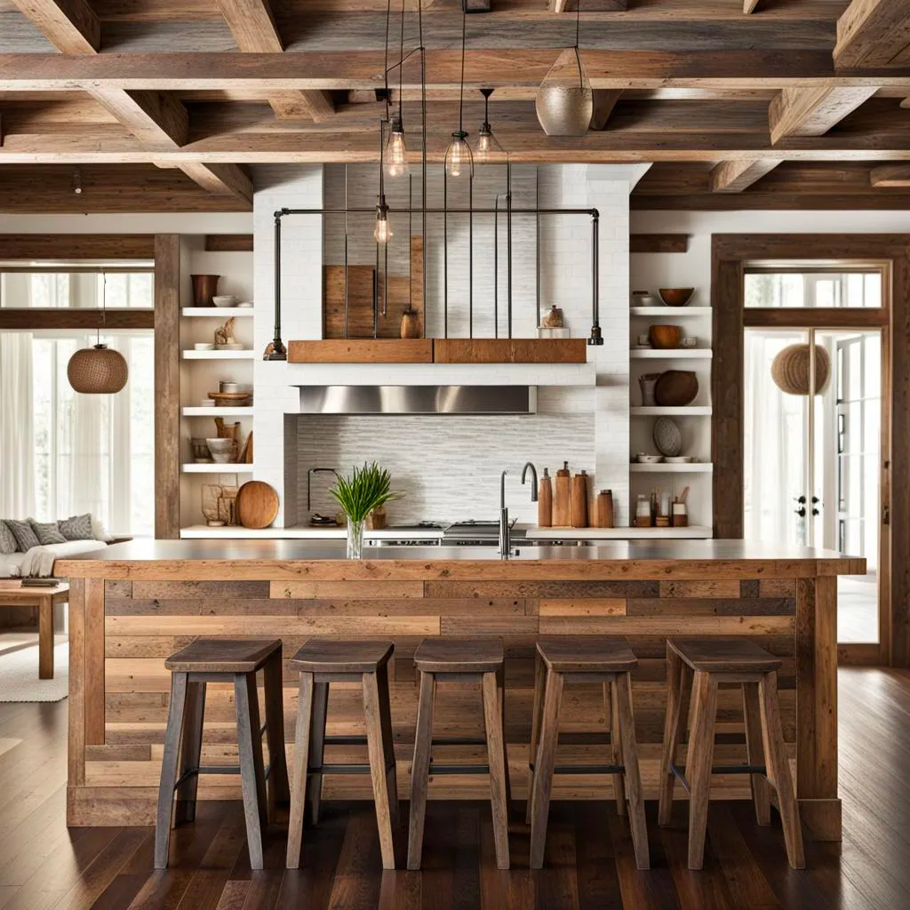 Reclaimed Wood Accents rustic