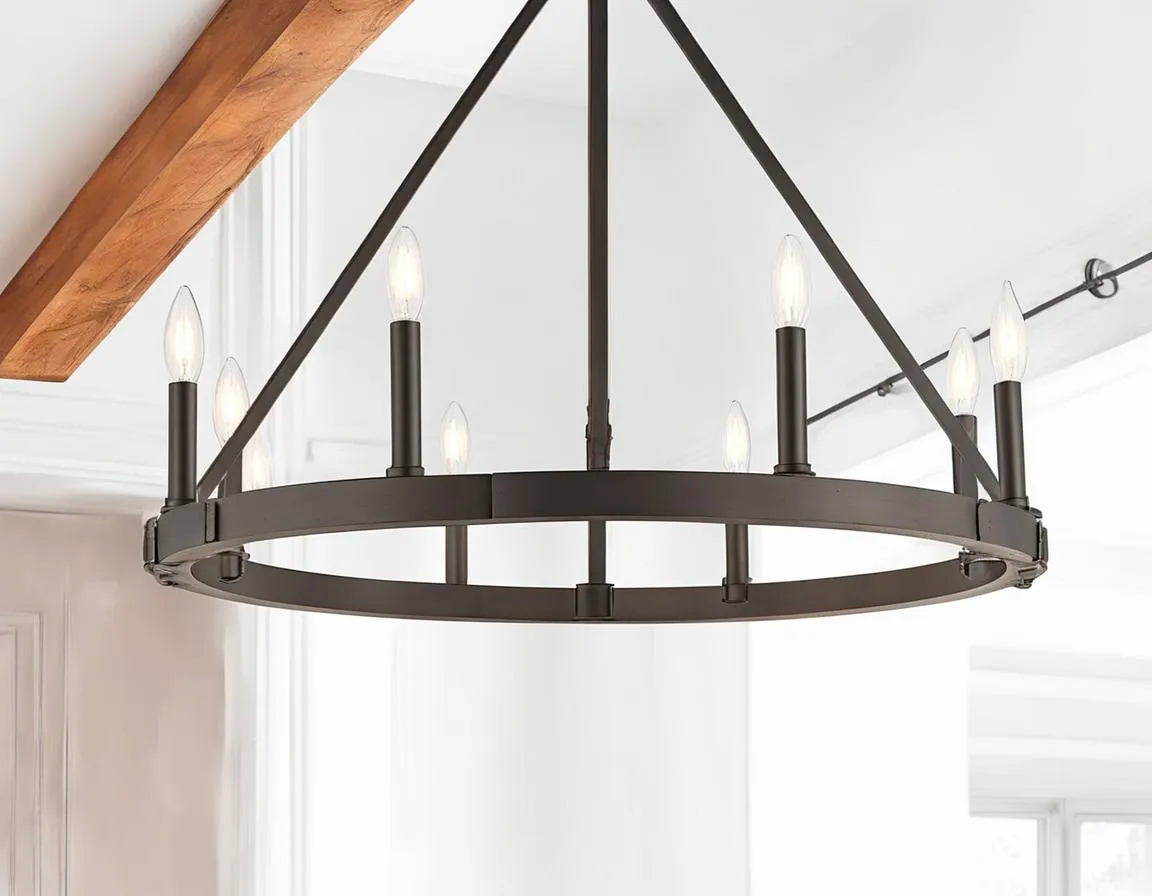 The Allure of the Black Round Farmhouse Chandelier